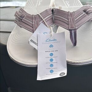 Clarks Cloudsteppers Sandals in Mauve